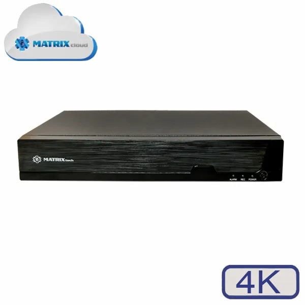 Видеорегистратор IP MATRIXtech M-16IP4K-B H.265