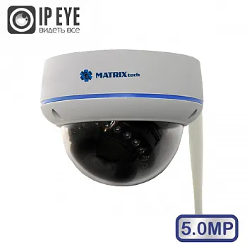 Видеокамера MATRIXtech MT-DP5.0IP20C-M SD PoE Wi-Fi (2,8mm)