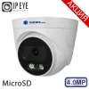 Видеокамера IP MATRIXtech MT-DP4.0IP20G-M SD DC + микрофон (2,8mm)